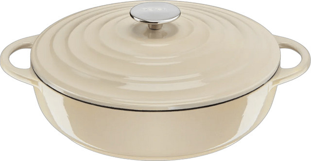 Tefal LOV Servierpfanne aus Gusseisen in Beige Durchmesser 28 cm - Bild 1