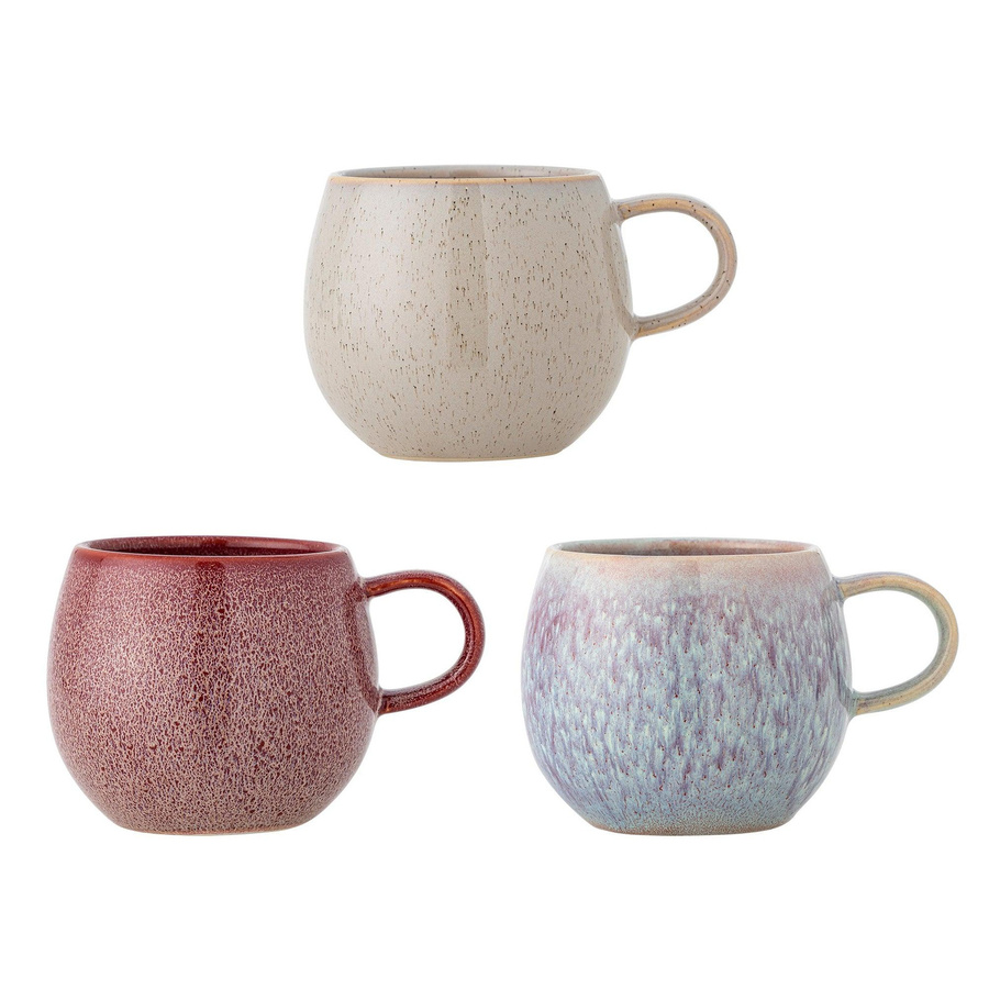 Bloomingville Addison Becher aus rosa Steingut mit 500 ml Fassungsvermögen - Bild 1
