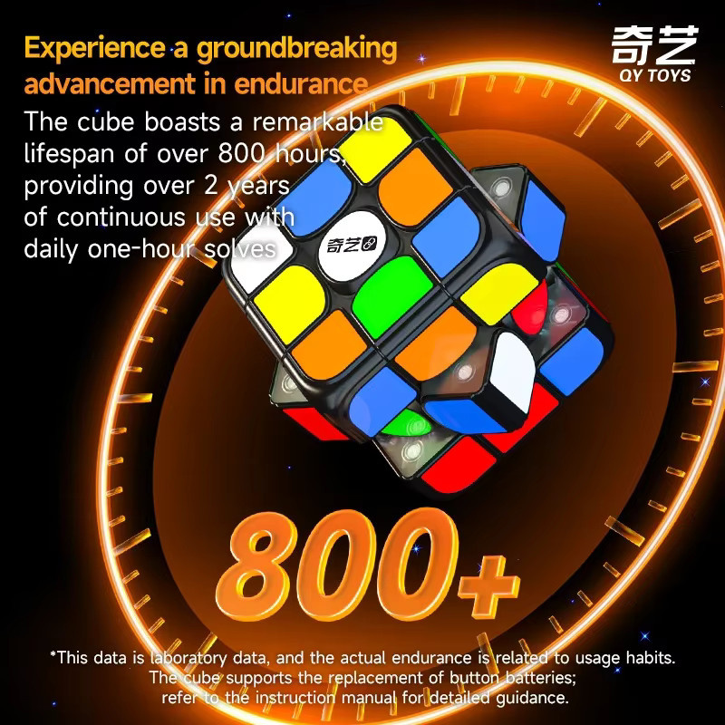 Qiyi Smart Cube 3x3, Magnetischer Magic Speed Cube, Puzzle, Bunt / Mehrfarbig - Bild 5