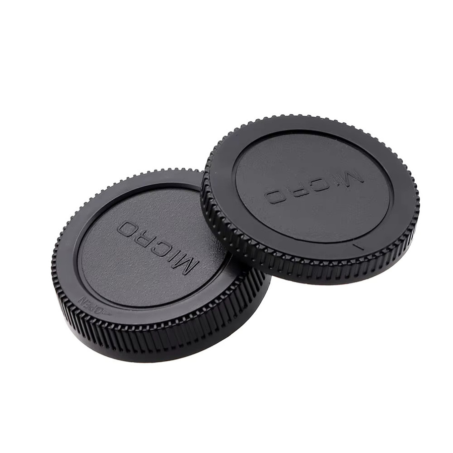 Panasonic Objektivabdeckung und Kamerakappe für Micro Four Thirds MFT Kameras in Schwarz - Bild 2