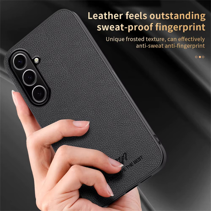Business Leder Magnethülle für Samsung Galaxy S26 Ultra S25 Edge S24 S23 S22 Plus S21 FE mit MagSafe Wireless Charging in Schwarz oder Braun - Bild 3