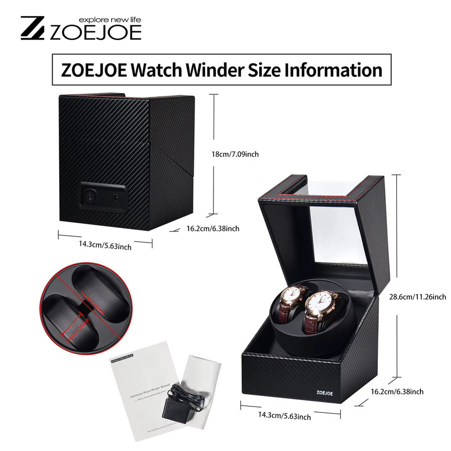 ZOEJOE Uhrenbeweger, Schwarz, Unisex - Bild 1