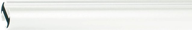 Mydeco Gardinenstange für Gleiter aus Metall in Weiß, Durchmesser: 2 cm, Länge: 200 cm - Bild 1