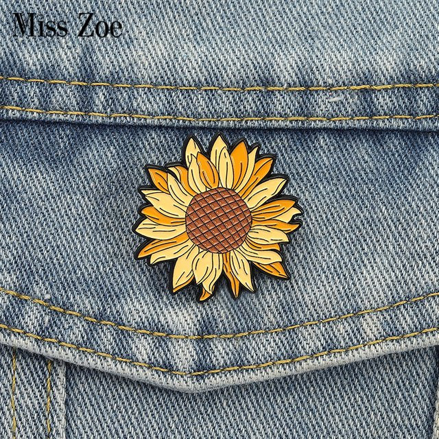 Miss Zoe Anstecknadel Sonnenblumen-Emaille, Bunt, Kinder - Bild 1