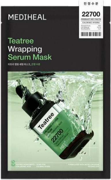 MEDIHEAL Wrapping Serum Maske, Tea Tree, 10 Stück - Bild 1