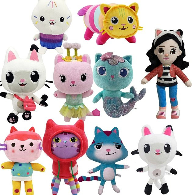 Bandai Gabby's Puppenhaus Mercat, Plüschtier, 10-teiliges Set - Bild 1