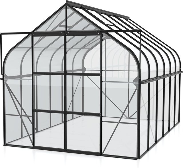 Vitavia Gewächshaus Diana 8300 Schwarz 8,3 m² mit 3 mm ESG-Glas - Bild 1