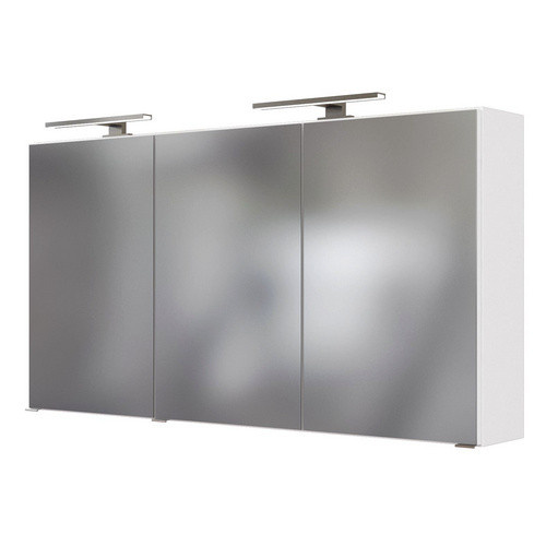 HELD MÖBEL Doppel-Waschtisch-Set GARDA in Weiss, 7-teilig, modern und wandmontiert, B/T/H: 120,0 x 46,5 x 64,0 cm - Bild 3
