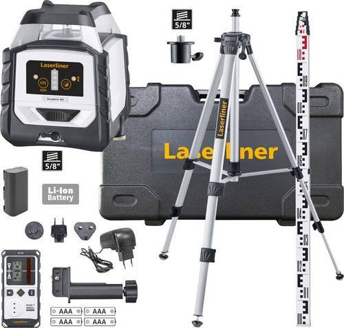 Laserliner Duraplane 360 Set selbstnivellierender Linienlaser mit 175 cm Reichweite - Bild 1