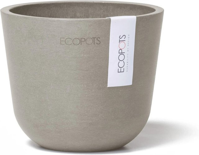 Ecopots Pflanztopf Oslo Mini Braungrau B: 11,5 cm, H: 10 cm, T: 10 cm - Bild 1