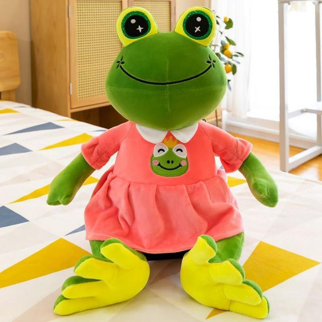 Yiran toy Cartoon Frosch Plüschtier Paar, 35cm, ab 3 Jahre - Bild 1