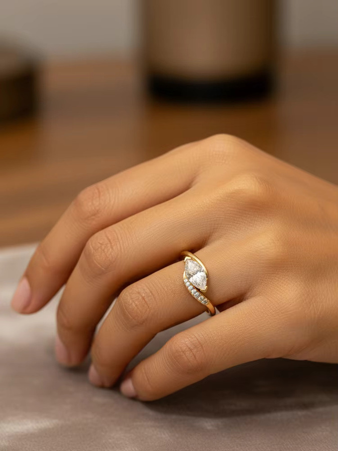Ring 925 Silber, Zirkonia, Damen - Bild 3