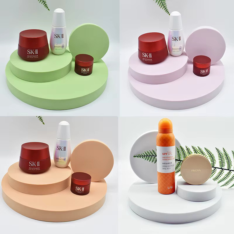 ZUIDID 3er Set Geometrische Fotografie Requisiten für 3D Gebäude-Aufnahmen in Rot - Bild 1