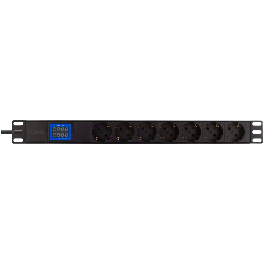 Powerwalker BlueWalker PDU Stromversorgung in Schwarz mit 7x CEE 7/3 Steckdosen - Bild 1