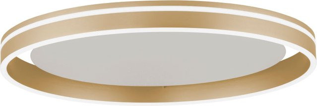 Paul Neuhaus Q-Vito 8416 LED-Deckenleuchte in Messing matt mit Fernbedienung und Dimmer, Smart Home kompatibel mit Zigbee, Alexa und Google Assistant - Bild 1