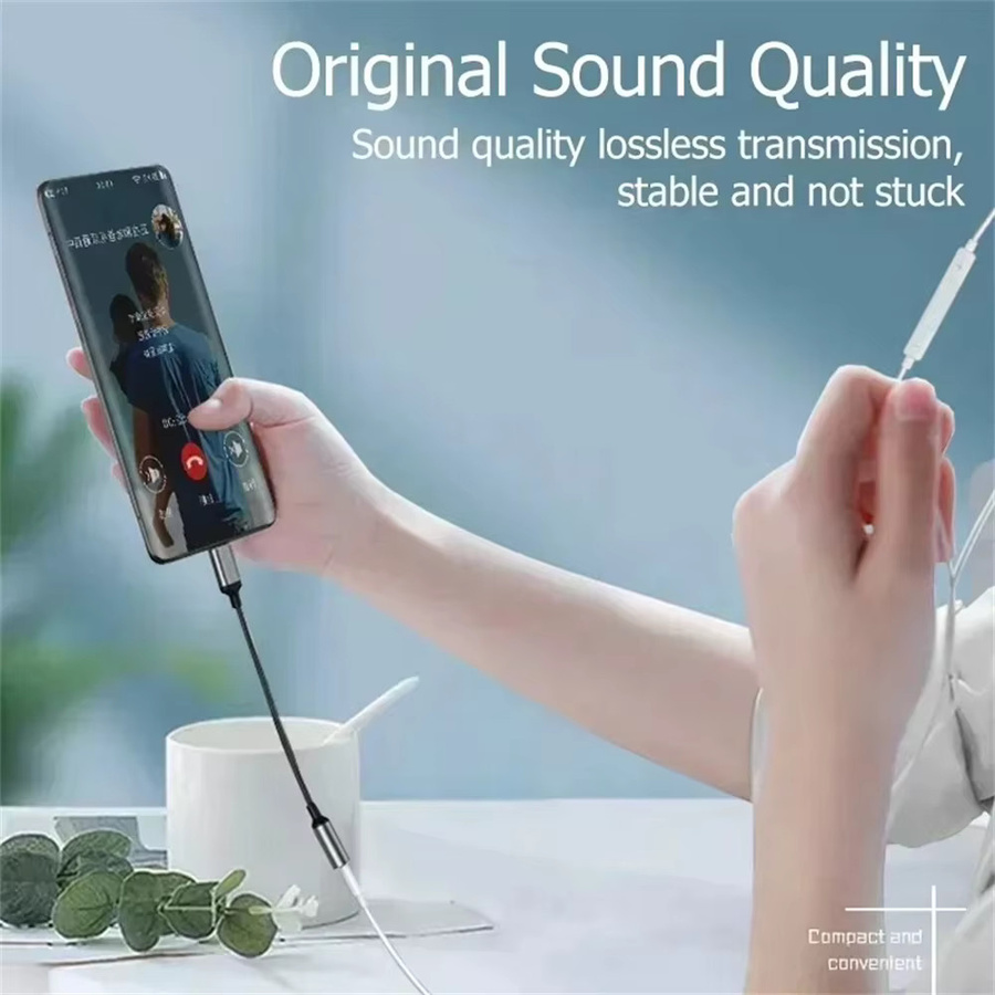 USB Typ-C auf 3,5mm Klinke Audio-Adapter in Schwarz für iPhone 16, Samsung und Xiaomi - Bild 4