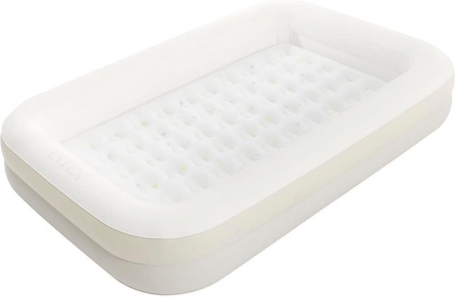 Intex KidzTravel Kinder Luftbett mit Pumpe und Tasche, beige - Bild 1