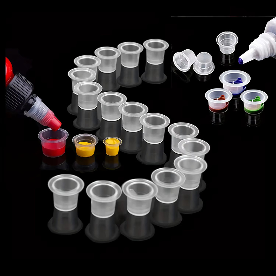PEPAX Tattoo Ink Cups, 1001 Stück, Kunststoff, Klar, 8/11/15mm - Bild 3