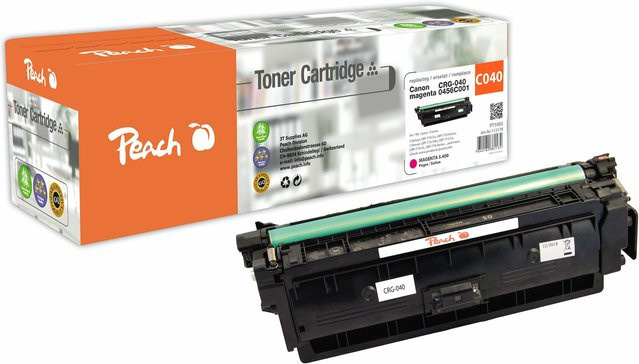 Peach HP 040 m Toner Schwarz für Canon i-SENSYS LBP-710, LBP-710Cx und LBP-712Cdn (wiederaufbereitet) - Bild 1