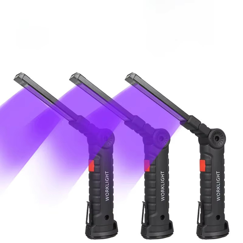 XIWANGFIRE UV-Taschenlampe 395 nm, wiederaufladbare Hochleistungs-LED-Laterne mit 400 mAh, Schwarz - Bild 6