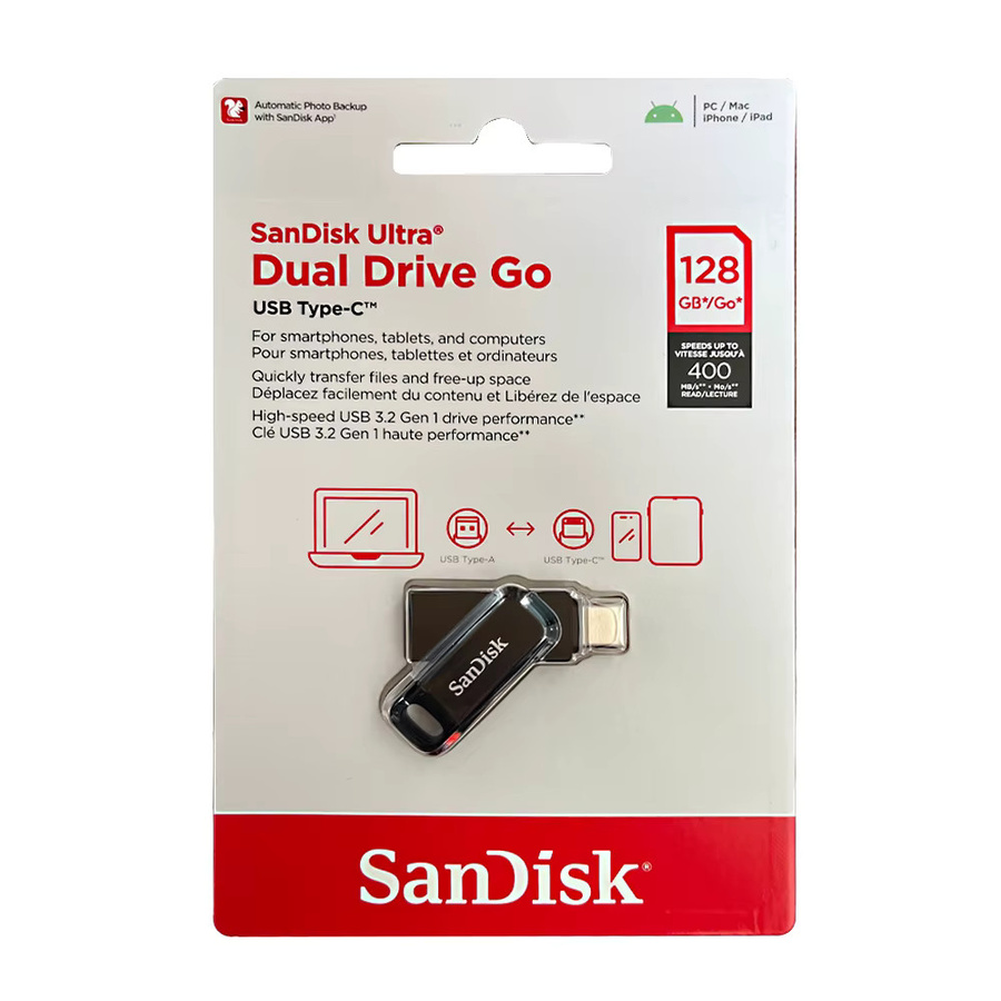 SanDisk Ultra Dual OTG USB 3.2 Typ-C Flash-Laufwerk in Schwarz - Bild 4