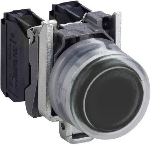 Schneider Electric Harmony XB4 Drucktaster mit Schutzkappe aus Metall, 22 mm - Bild 1