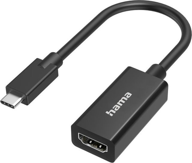 Hama Classic Line Video-Adapter USB-C auf HDMI in Schwarz für Ultra-HD 4K - Bild 1