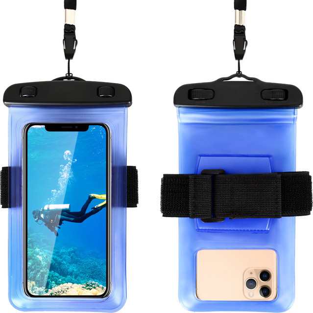 Haissky Wasserdichte Handy-Armtasche und Gürteltasche für iPhone und Samsung in Pink - Bild 1
