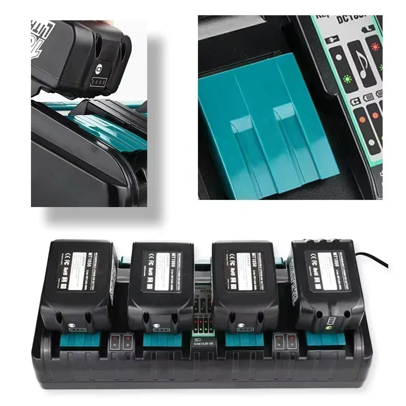 Makita DC18RC Schnellladegerät für 14,4V-18V LXT Akkus in Schwarz - Bild 2