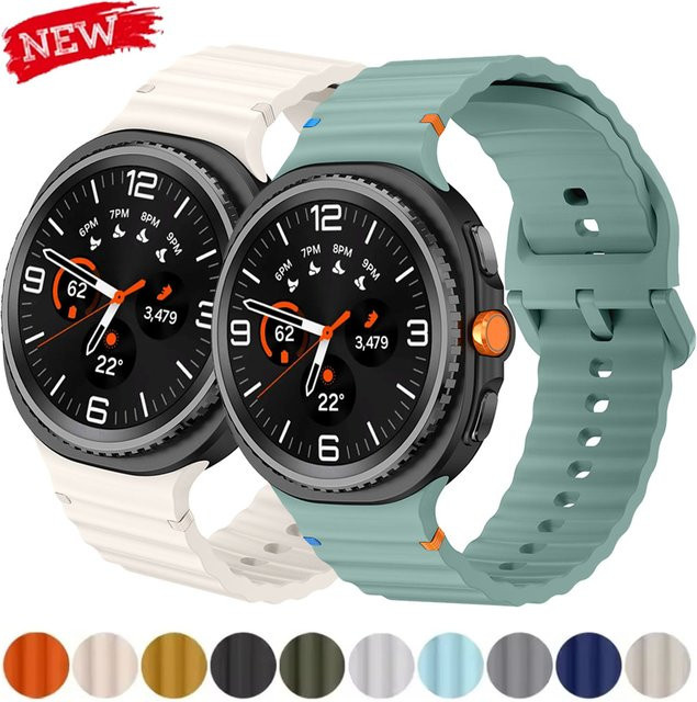CAOWTAN Uhrenarmband Silikon, Samsung Galaxy Watch 8 Classic, Galaxy Watch 40/44 mm, Unisex - Bild 1