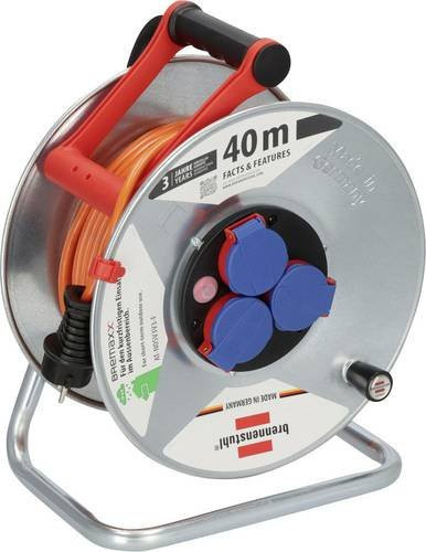 Brennenstuhl Kabeltrommel Garant S IP44 in Orange mit 40 m Kabel - Bild 1