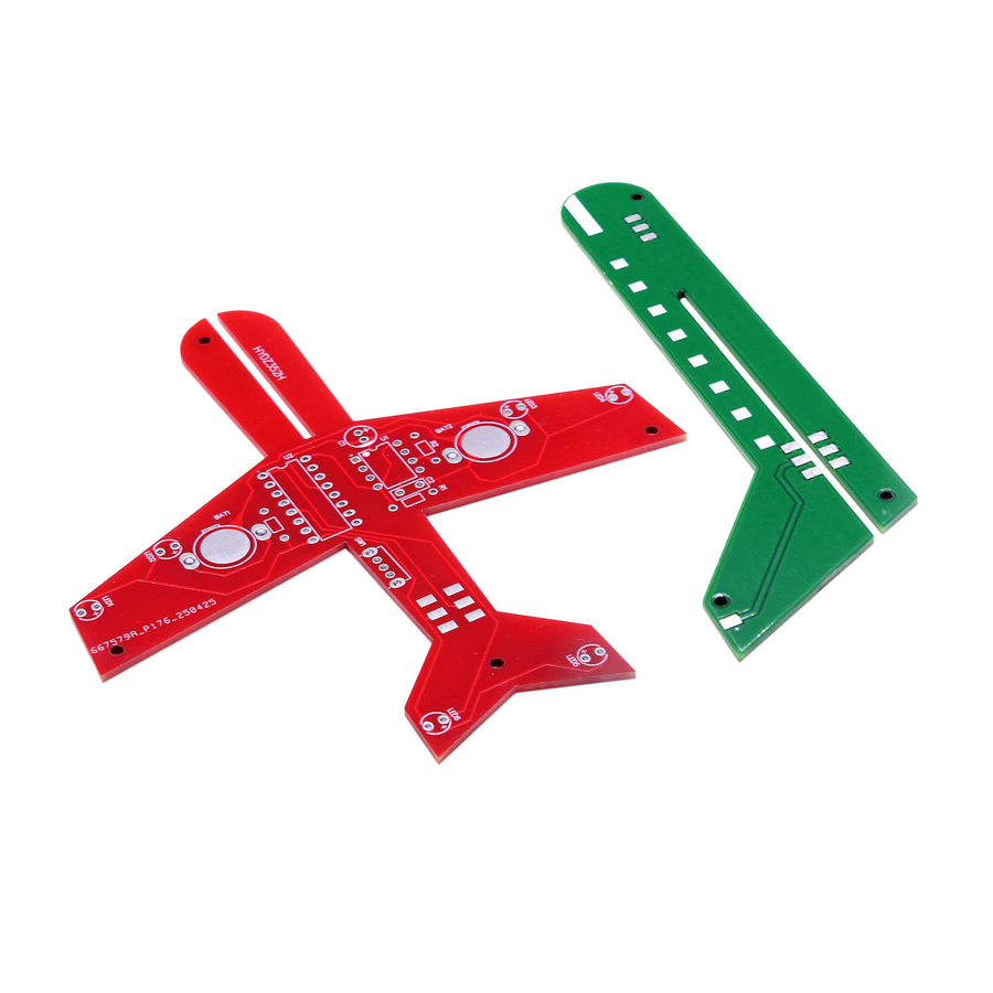 HESAI DIY Elektronik-Bausatz Kleines Flugzeug, Blinkende LED-Leiterplatte - Bild 2