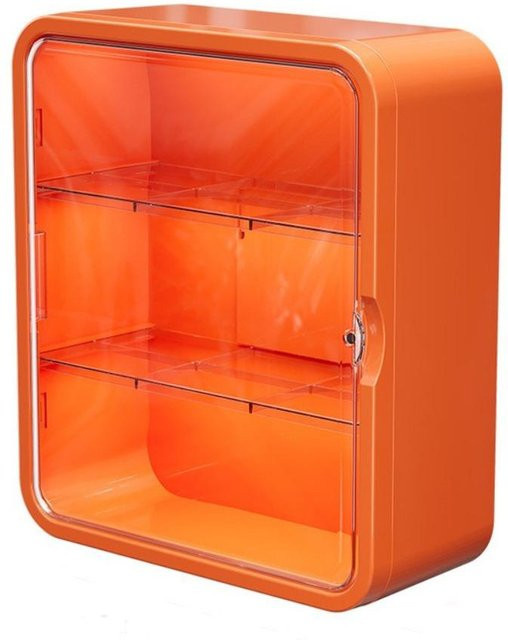 YXzhuoxing Medikamenten-Aufbewahrungsregal ohne Bohren für den Heimgebrauch, Orange - Bild 1
