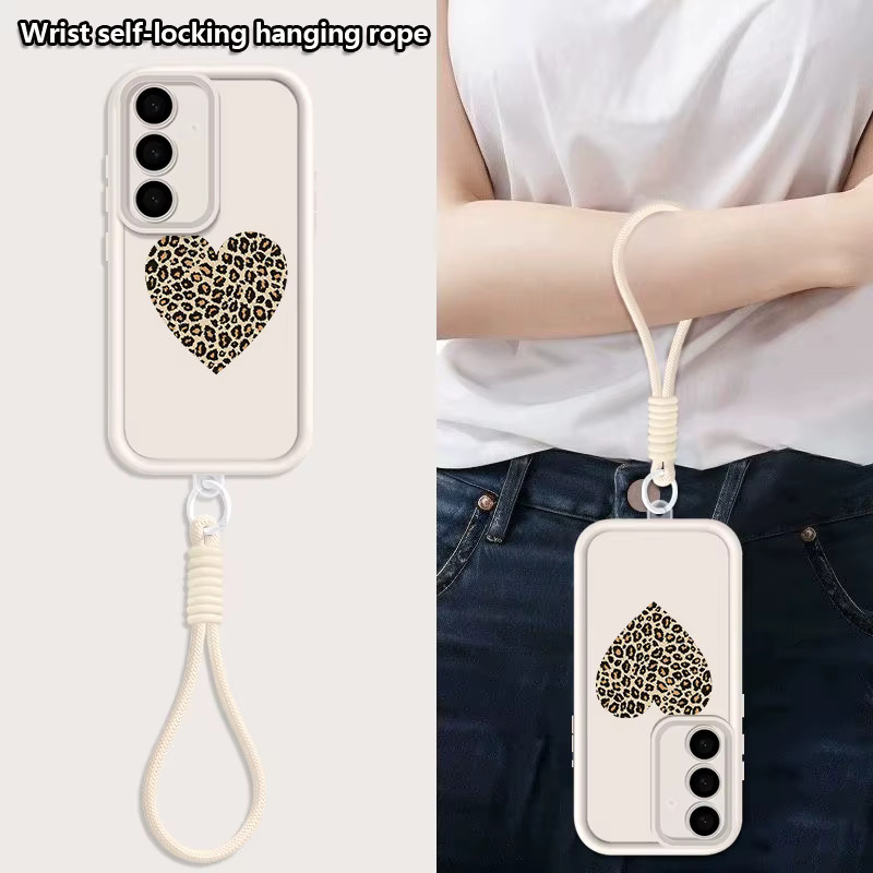 Samsung Handyhülle mit Lanyard und Herz-Leopardenmuster in Schwarz für Galaxy S25 Edge S24 FE S23 S22 Ultra A56 A17 A26 A55 A15 A16 A54 A17 A26 A55 A15 A54 A16 A17 A26 A55 A15 A54 A16 A17 A26 A55 A15 A54 A16 A17 A26 A55 A15 A54 A16 A17 A26 A55 A15 A54 A16 - Bild 2