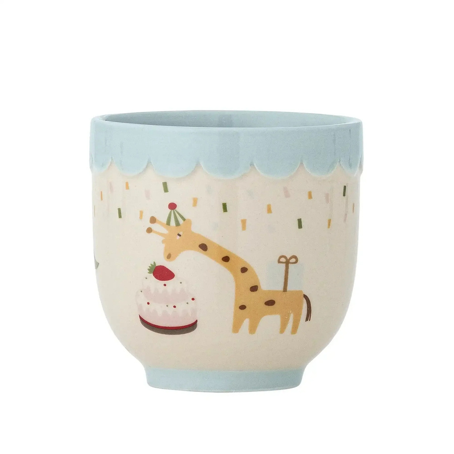 Bloomingville Mini Celebrate Becher aus Keramik in Blau, 150 ml - Bild 1