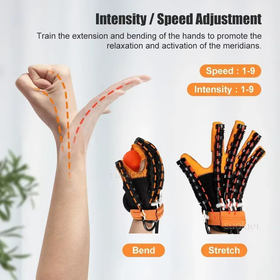 SUOLAER Rehabilitationsroboter-Handschuhe, orange - Bild 3