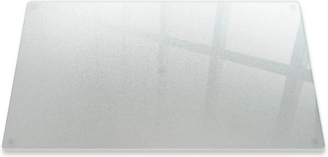 Tulup Herdabdeckplatte für Ceranfeld, rechteckig, transparent, B/T: 80 x 52 cm - Bild 1