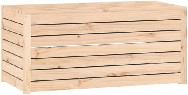 vidaXL Gartenbox aus Massivholz Kiefer in Braun und Beige, B/T/H: 101 x 50,5 x 46,5 cm - Bild 1