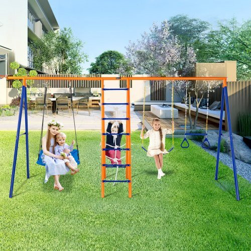 VEVOR 6-in-1 Schaukel-Set für den Außenbereich, ab 3 Jahren - Bild 1