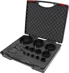 Stier Lochsägen-Set HSS-Co8 Bimetall, 21-teilig, Schwarz, Durchmesser: 19 bis 121 mm - Bild 1