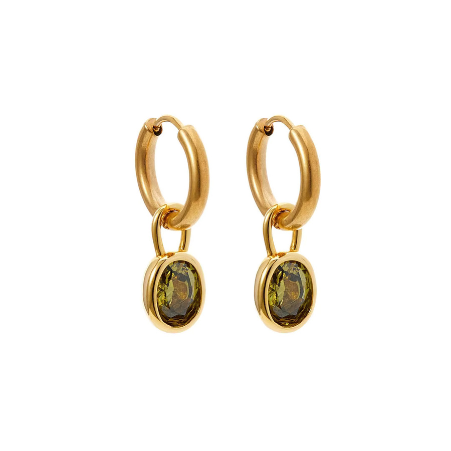 SLOONGJEWELRY Ohrhänger, Kristall, Gold, Damen - Bild 2