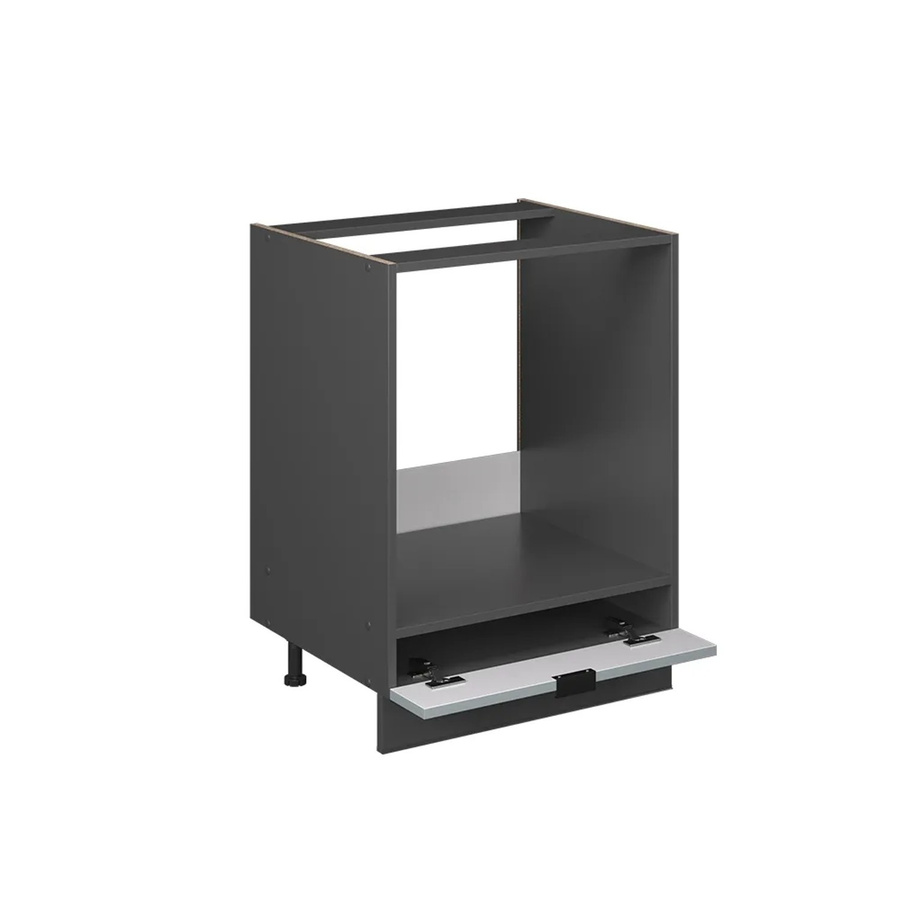 Vicco Herdumbauschrank Fame-Line in Hellblau-grau mit Eiche-Optik, Breite: 60 cm, Höhe: 82 cm, Tiefe: 60 cm - Bild 2