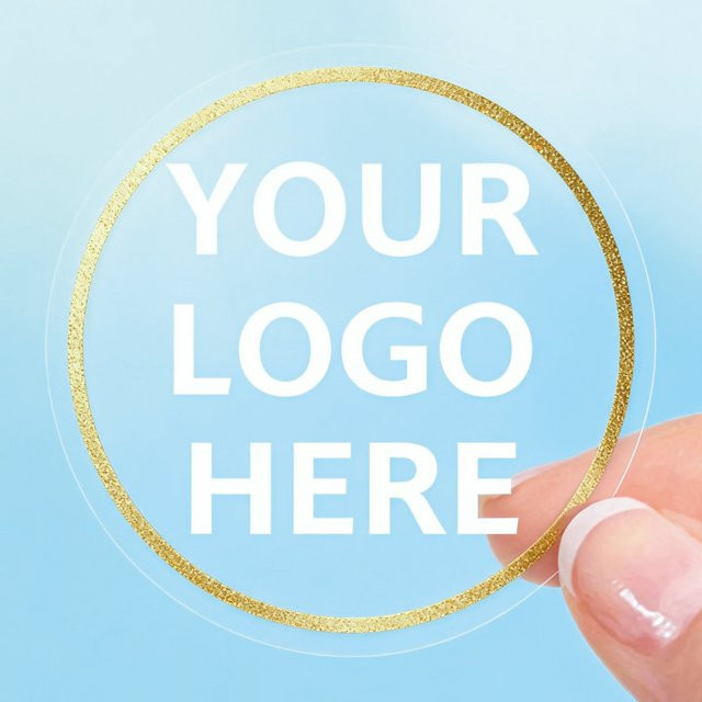 Personalisierte Aufkleber mit eigenem Logo als transparente Verpackungsetiketten aus Papier oder Kunststoff - Bild 1
