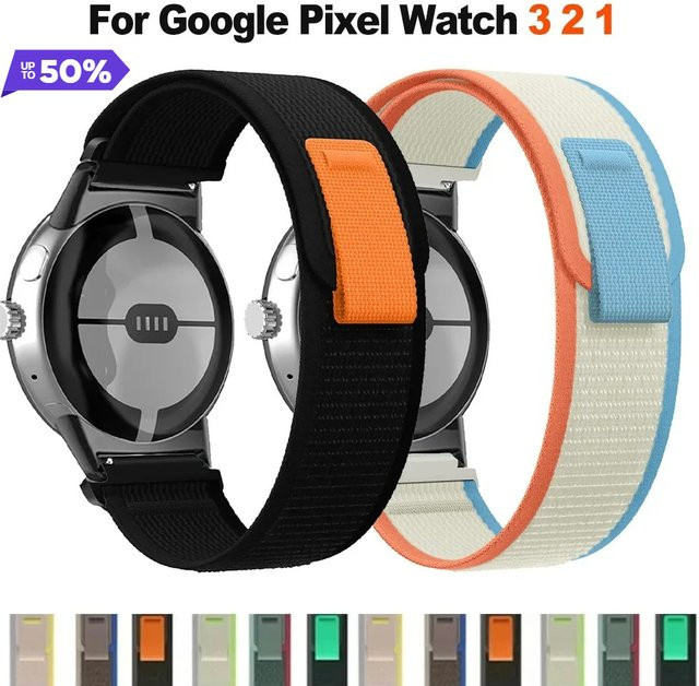 Geekthink Uhrenarmband Nylon, Schwarz, Unisex - Bild 1
