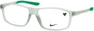 Nike 7291 Korrektionsbrille, Rechteckig, Vollrand, Kunststoff, grau transparent, Herren - Bild 1