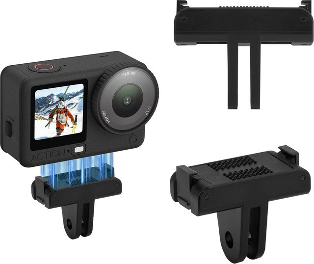 DJI OSMO Action 6 Schnellwechsel-Basisadapter Erweiterungshalterung mit Doppelklauen in Schwarz - Bild 1