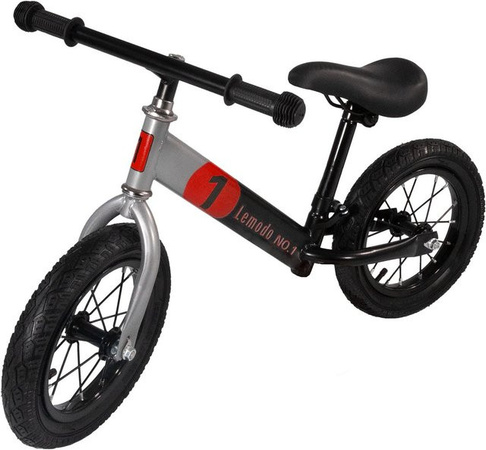 Lemodo Lauflernrad rot mit Luftreifen, höhenverstellbares Balance Bike, 12 Zoll, ab 2 Jahren