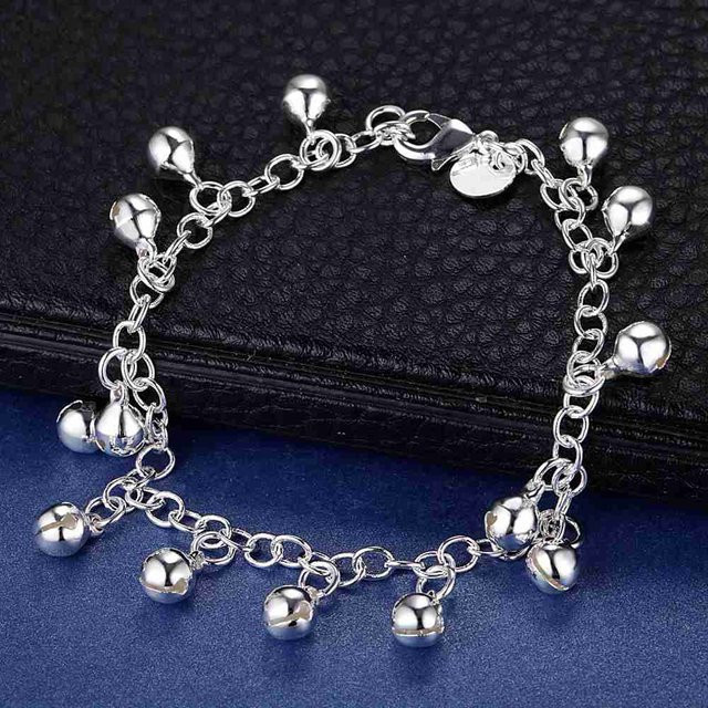 Armband 925 Silber, Perle, Schwarz, Damen - Bild 1