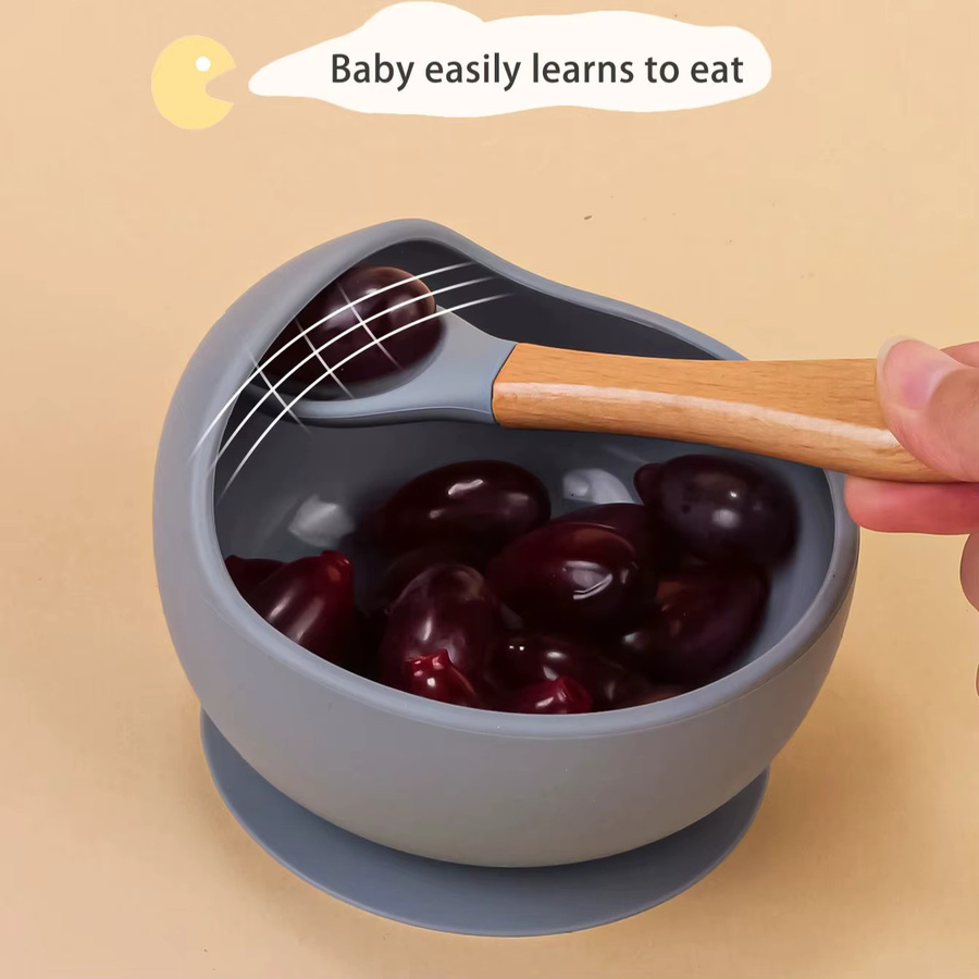 Silikonschüssel für Babys zur Fütterung und Beikostfütterung - Bild 2