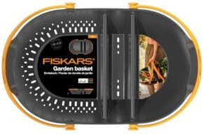 Fiskars Erntekorb Plus Garten-Erntehelb aus Kunststoff in Schwarz-Orange, B/L: 13 x 39 cm - Bild 3